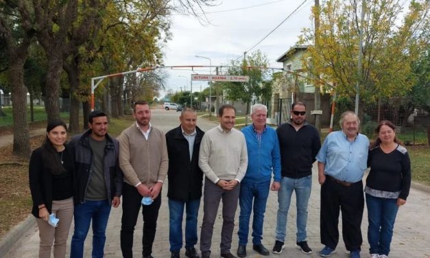 Santa Eufemia: el municipio inauguró obras de cordón cuneta y adoquines