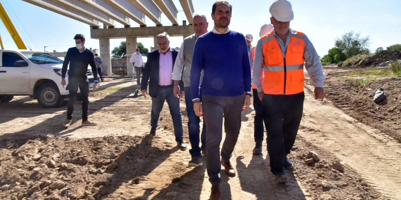 Villa María: Avanza la construcción del puente de Circunvalación sobre el río Ctalamochita