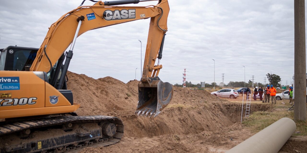 Colector Sur: avanza la obra que beneficiará a más de 16 mil riocuartenses