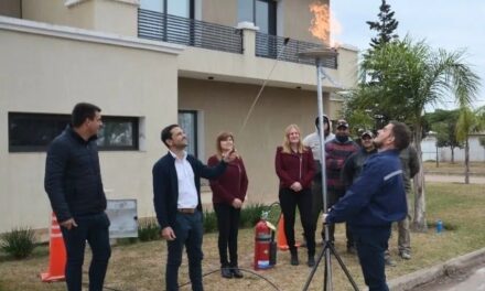 Los Cóndores: se inauguró la nueva ampliación de la Red de Gas Natural