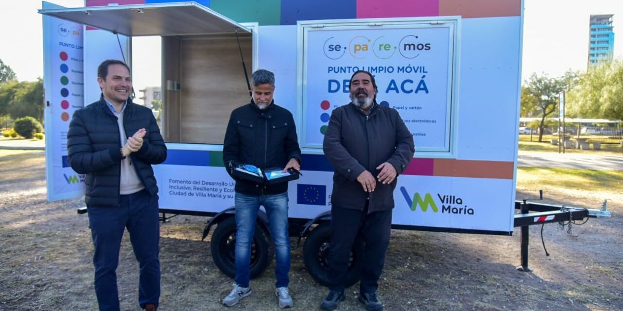 Villa María: el municipio incorporó un Punto Limpio Móvil