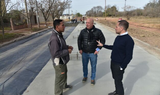 Villa María: Avanzan las obras en el Boulevard Alvear