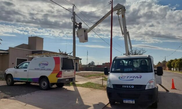 La fibra óptica avanza en la localidad de Adelia María