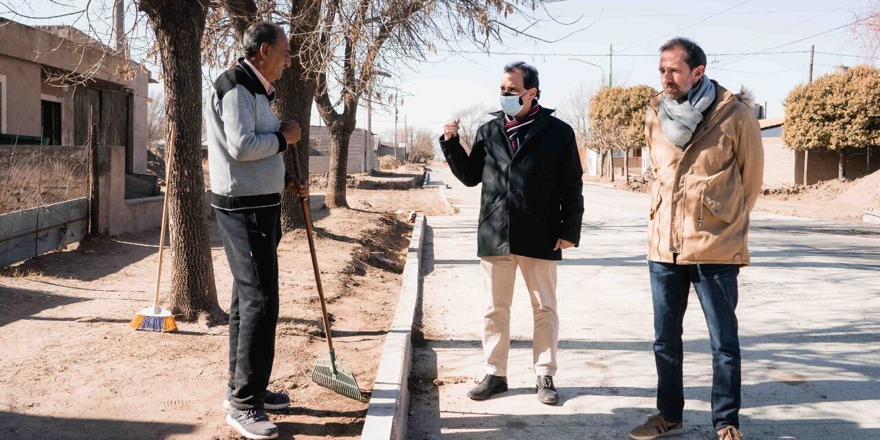 Río Cuarto: Llamosas supervisó el avance de los trabajos en el sur de la ciudad
