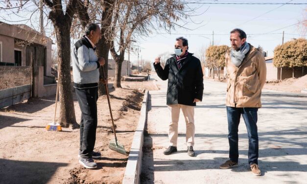 Río Cuarto: Llamosas supervisó el avance de los trabajos en el sur de la ciudad