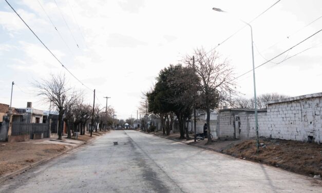 Río Cuarto: Continúan las obras de pavimentación en calle Yapeyú