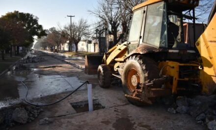 Laboulaye: Avanza la obra de cloacas en la localidad