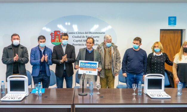 La Provincia entregó fondos para el departamento Río Cuarto