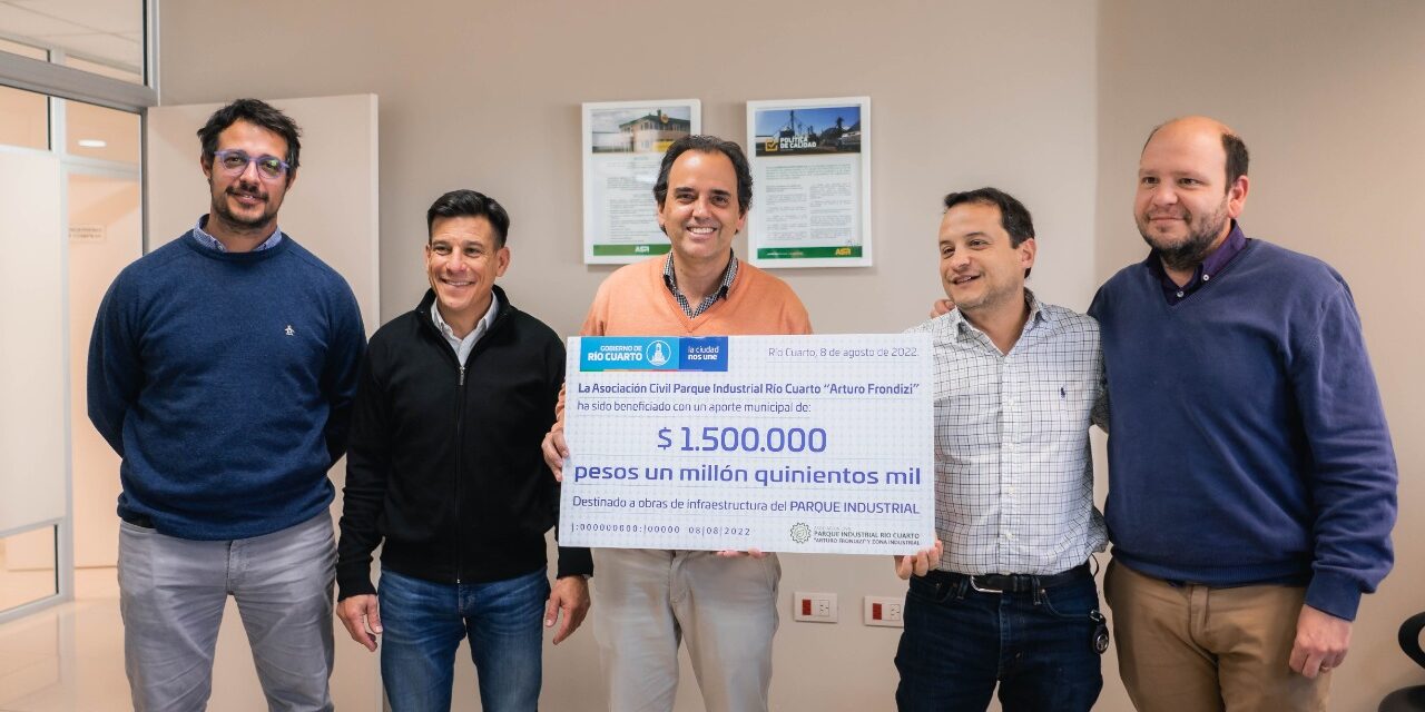 Río Cuarto: Llamosas entregó aportes al Parque Industrial