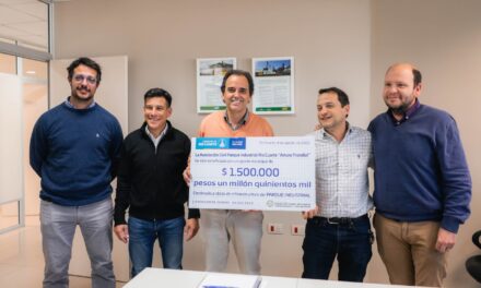 Río Cuarto: Llamosas entregó aportes al Parque Industrial