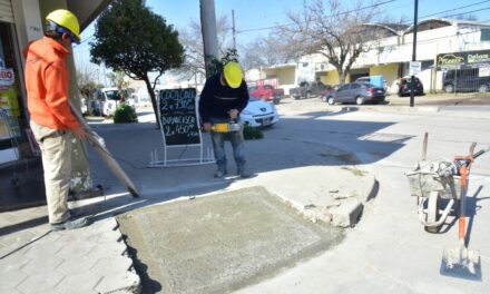 Villa María: la obra de Bv. Alvear se complementa con 120 rampas de accesibilidad y nuevas luminarias