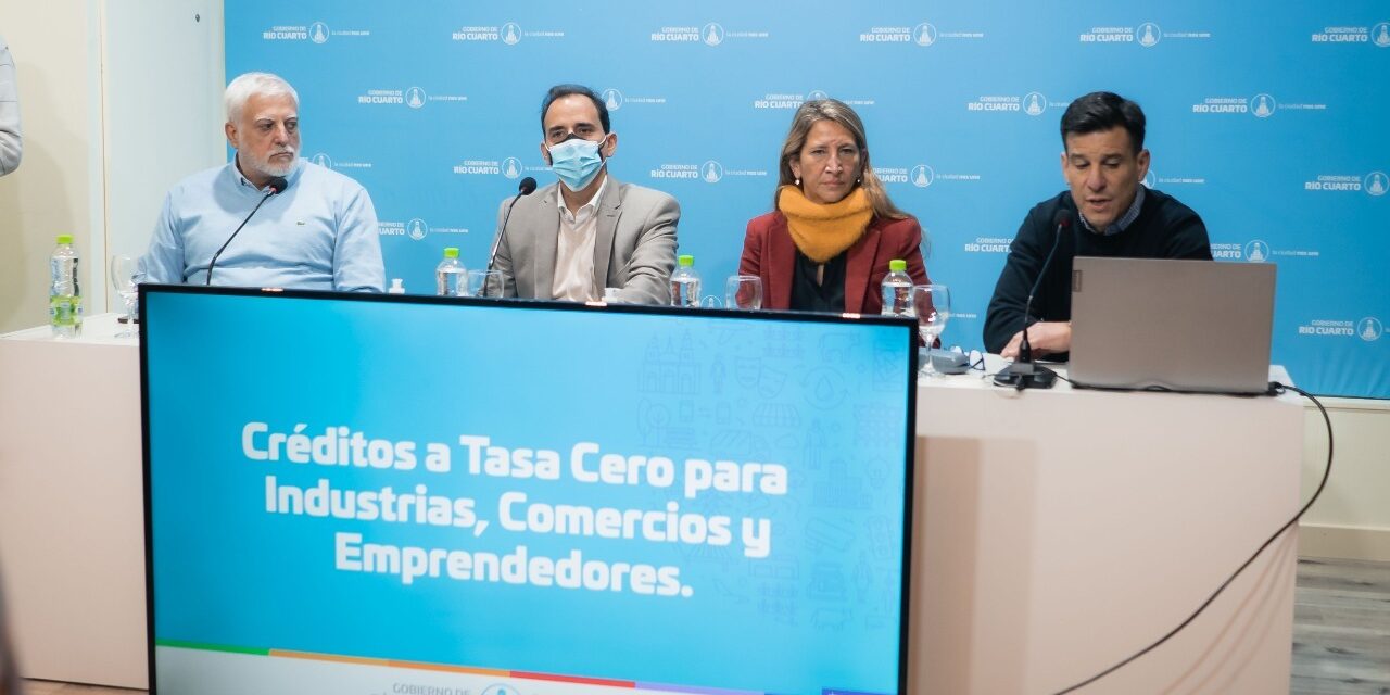 Río Cuarto: Llamosas presentó un nuevo programa para emprendedores, comercios e industrias