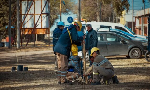 La Municipalidad y Fábrica Militar Río Tercero realizan forestación en la ciudad