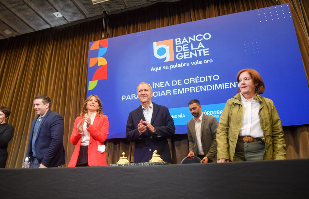 Schiaretti presentó una nueva línea de créditos para emprendedores