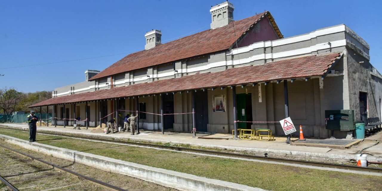 Villa María: continúa la puesta en valor de la Estación de Trenes