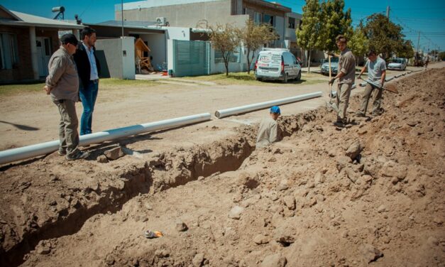 Río Tercero: Avanza la obra de cloacas de barrio Bonayre