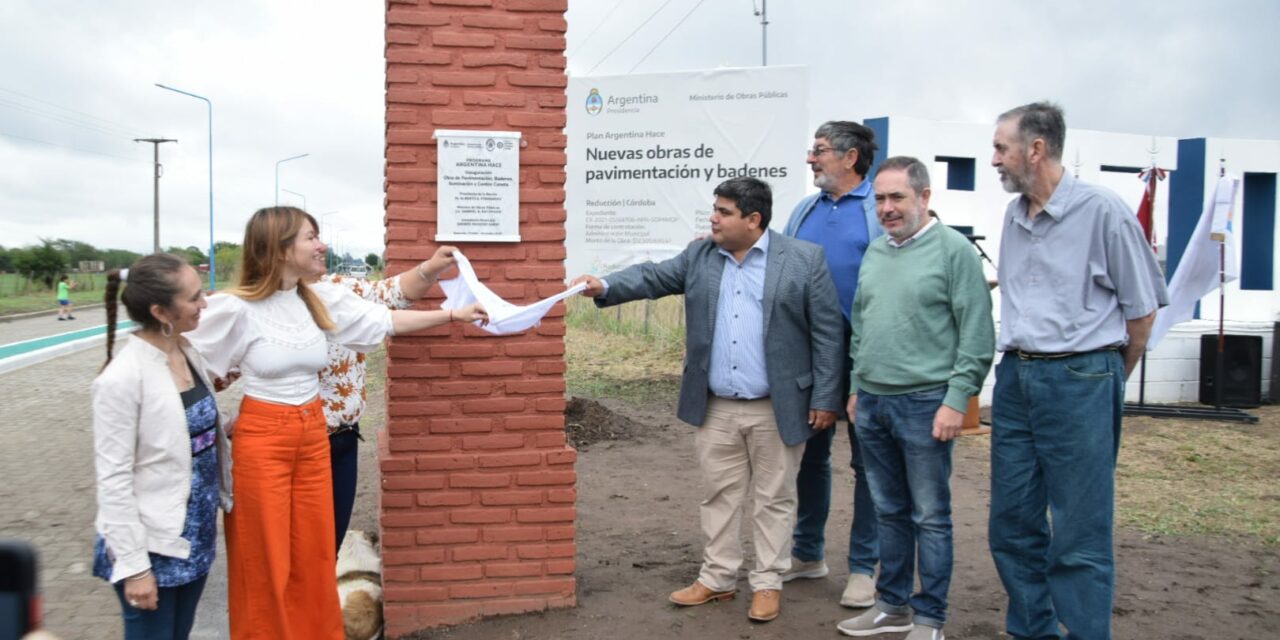 Reducción: Se inauguraron obras de infraestructura