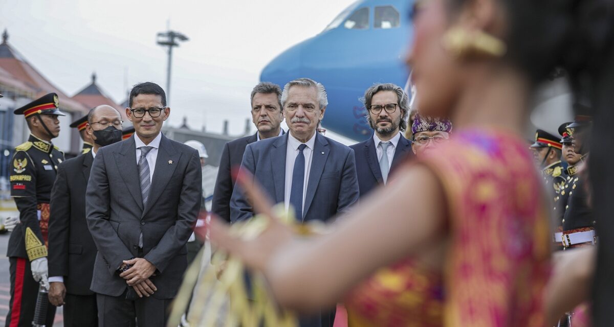 Cumbre G-20: con reuniones bilaterales en agenda, Fernández llegó a Bali