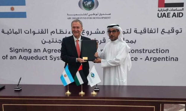 Schiaretti firmó convenios en Abu Dabi para avanzar con el plan de acueductos troncales