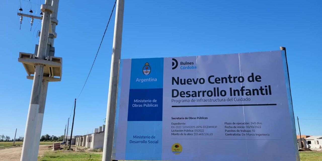 Bulnes: comenzó la construcción del Centro de Desarrollo Infantil