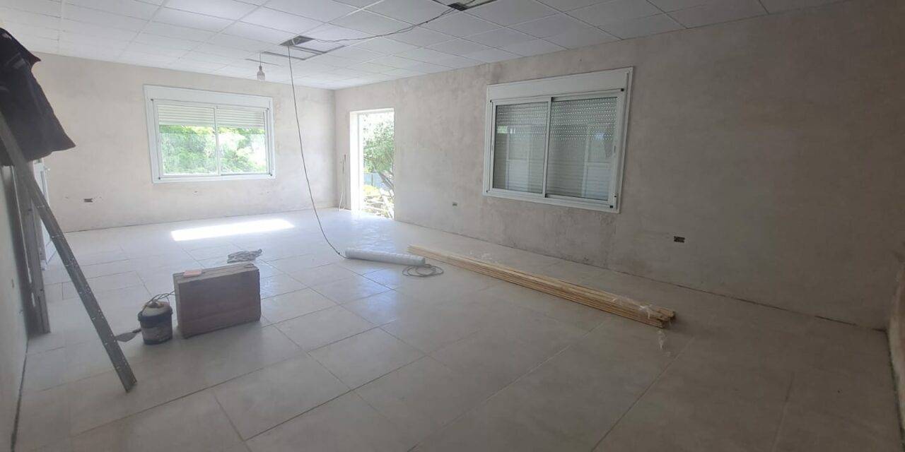 Buchardo: Continúa la obra de ampliación del edificio municipal