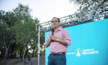 Río Cuarto: Llamosas inauguró el 3° espacio deportivo y recreativo en la Costanera Sur