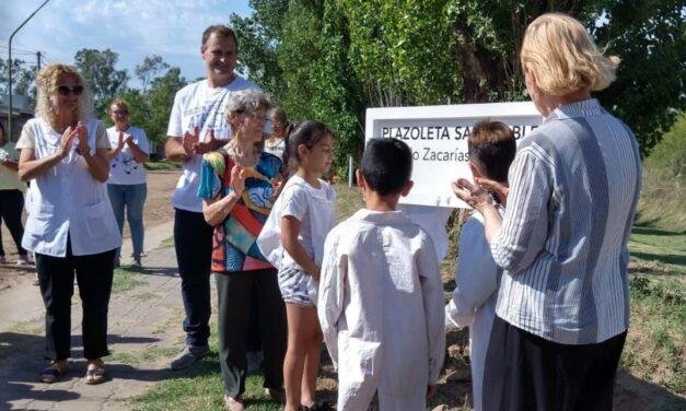 Huinca Renancó: se inauguró una plazoleta saludable