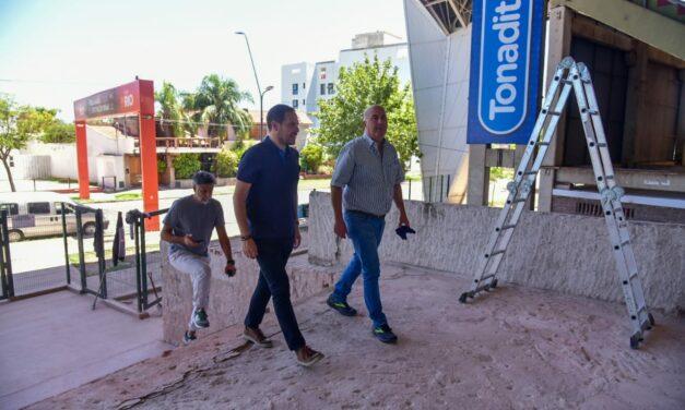 Villa María: Avanzan las obras en el ingreso del Anfiteatro