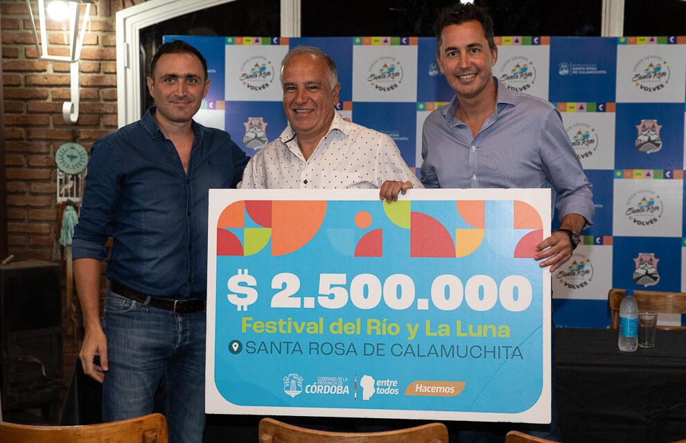 El Gobierno de Córdoba presente en el festival de Santa Rosa de Calamuchita