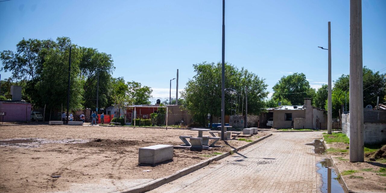 Rio Cuarto: avanzan las obras de urbanización en el barrio San Martín