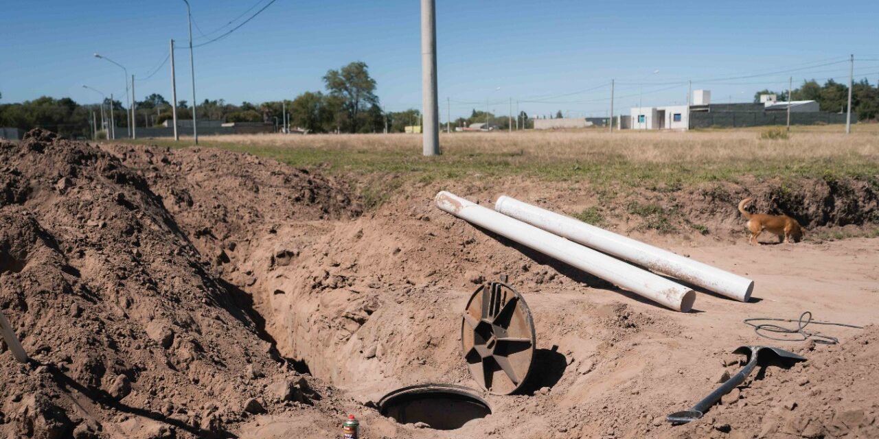 Río Cuarto: Avanza la obra de cloacas en Banda Norte