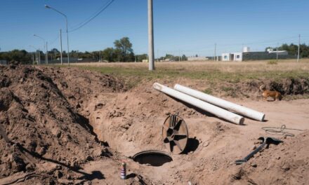 Río Cuarto: Avanza la obra de cloacas en Banda Norte