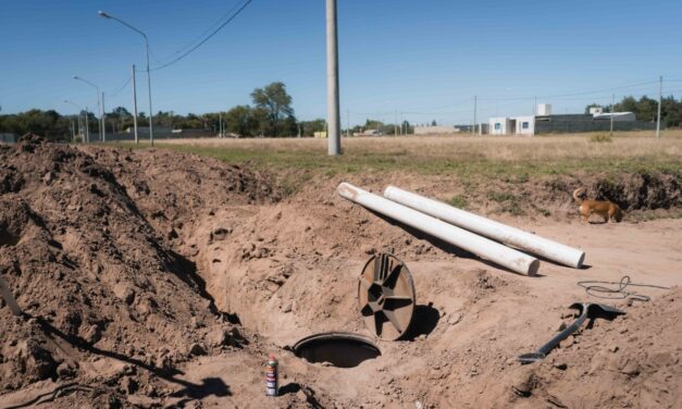 Río Cuarto: Avanza la obra de cloacas en Banda Norte