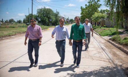 Río Cuarto: Llamosas habilitó la obra de pavimentación en calle Dinkeldein norte