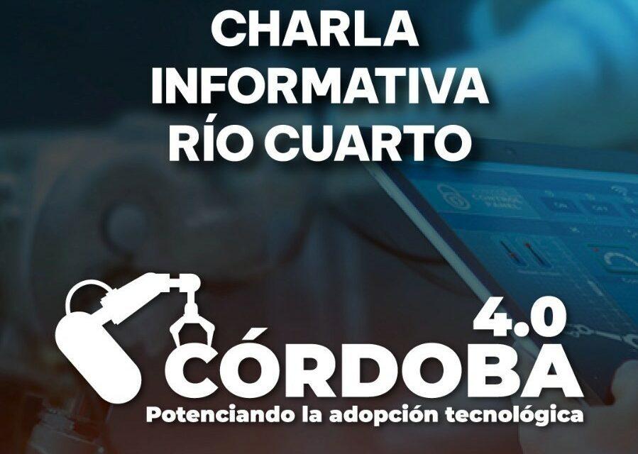 Río Cuarto: Realizarán la presentación del Programa Córdoba 4.0