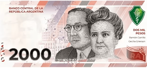 El Banco Central aprobó la emisión de un nuevo billete de $ 2.000