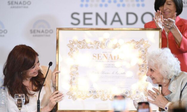 Homenaje a Abuelas en el Senado: la dictadura «disciplinó a la sociedad»