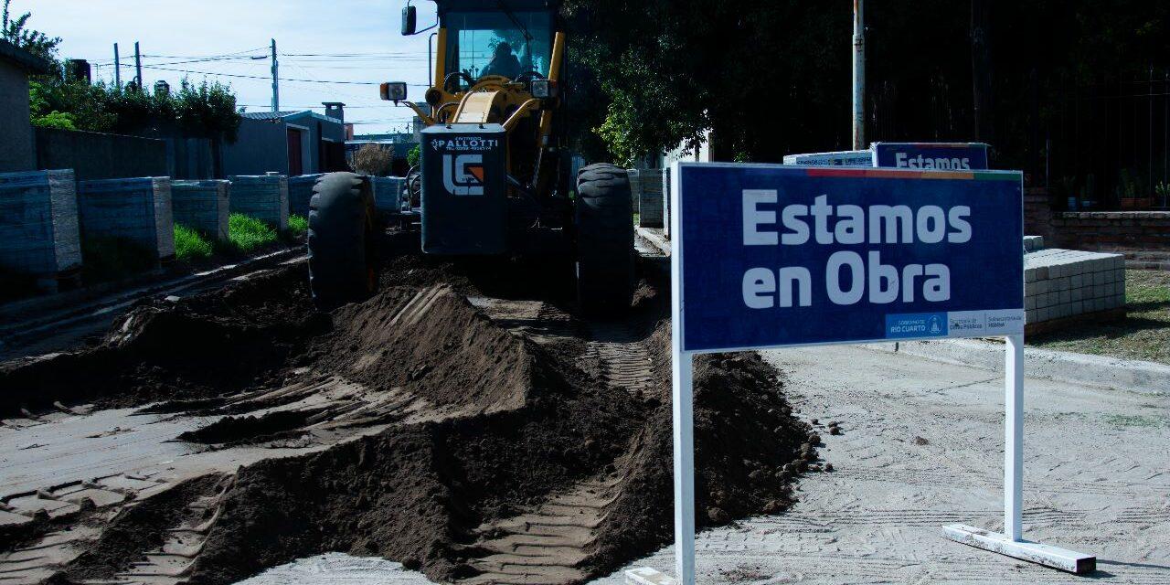 Río Cuarto: avanzan las tareas de adoquinado