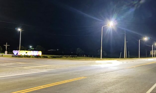 Buchardo: finalizó la obra de iluminación en el cruce de la ruta 4 y 26