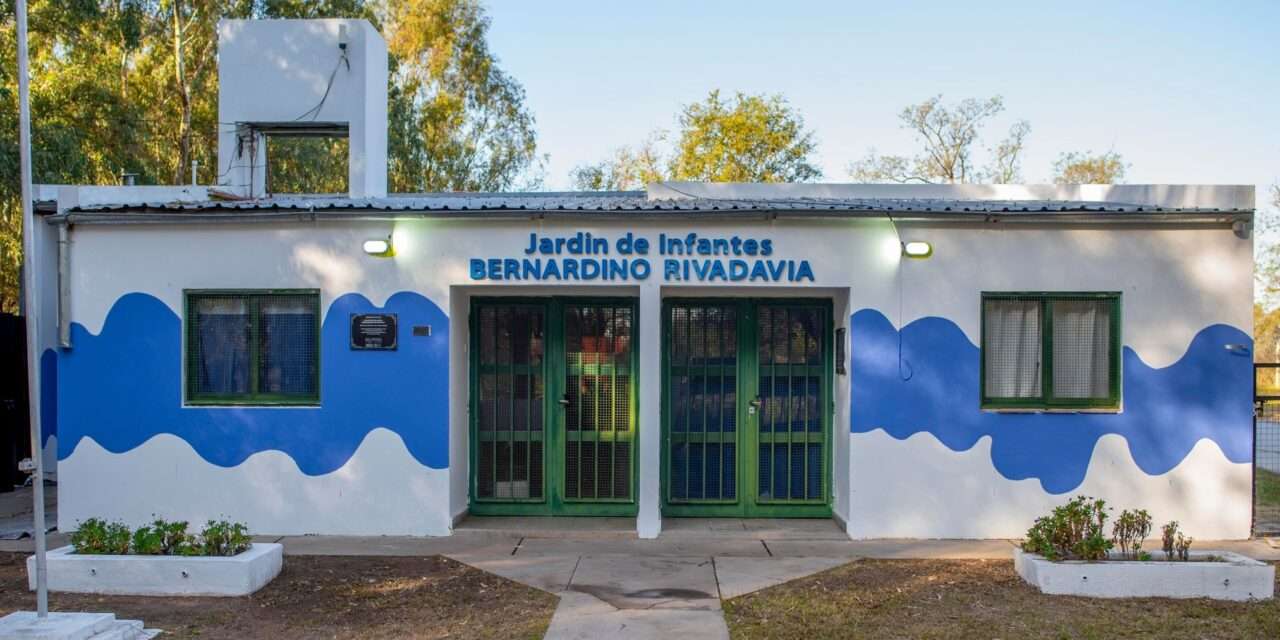Villa Huidobro: finalizaron las obras de remodelación en el Jardín de Infantes «Bernardino Rivadavia»