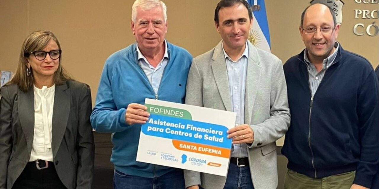 Santa Eufemia recibió aportes destinados al Centro de Salud Municipal