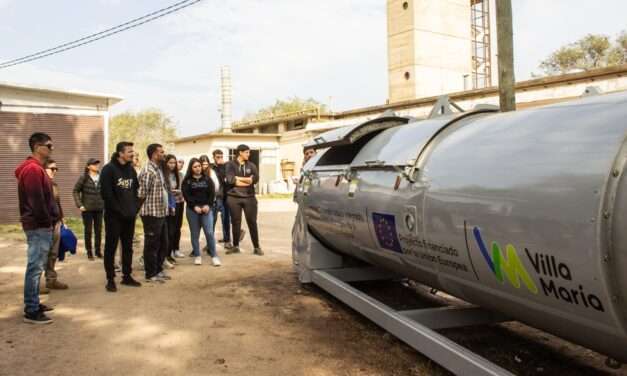 Villa María: Estudiantes e instituciones recorren la obra del Centro de Gestión Ambiental y planta de reciclado