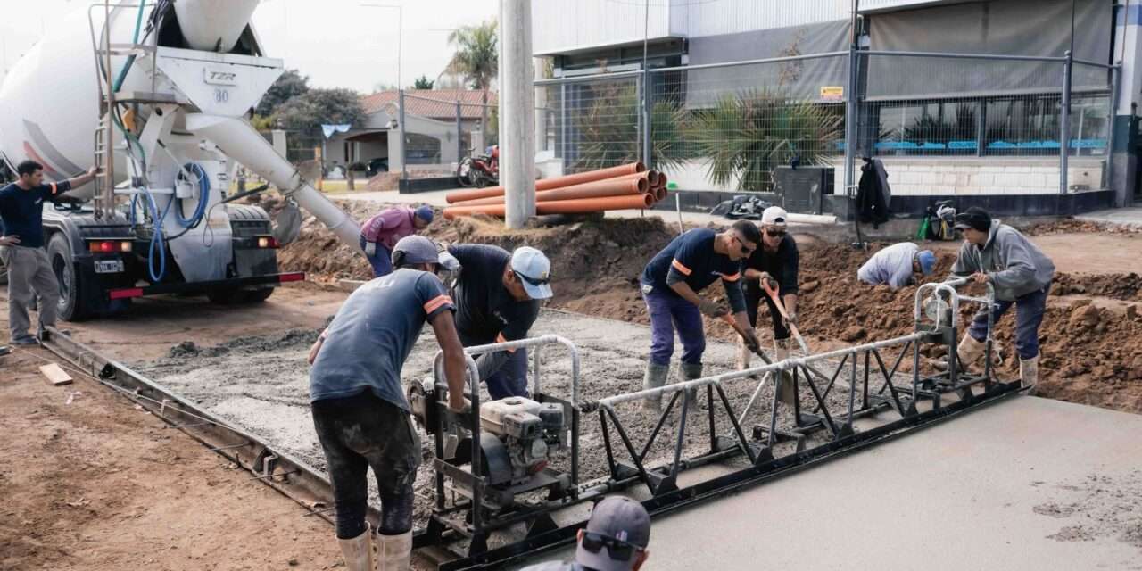 Río Cuarto: Avanza la pavimentación de la Colectora A005