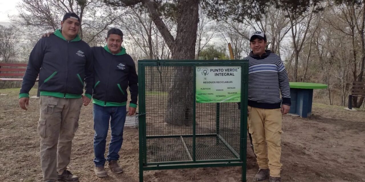 Carnerillo: inauguraron nuevos puntos verdes de reciclaje