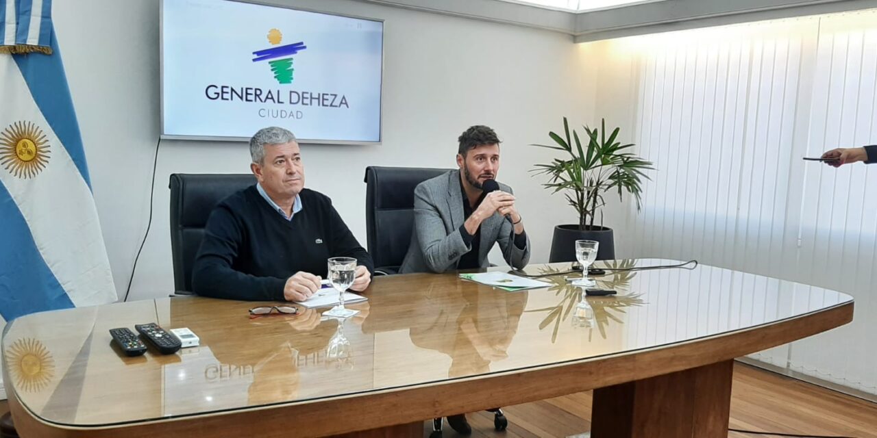 General Deheza: Morra firmó un convenio para instalar luminarias led
