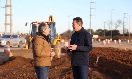 Manuel Calvo recorrió obras viales en San Francisco