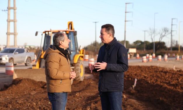 Manuel Calvo recorrió obras viales en San Francisco