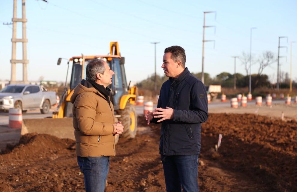 Manuel Calvo recorrió obras viales en San Francisco