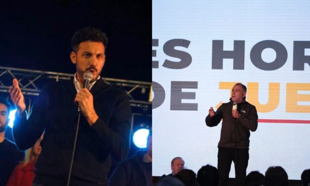 Luis Juez y Federico Alesandri realizaron el cierre de campaña en Río Cuarto
