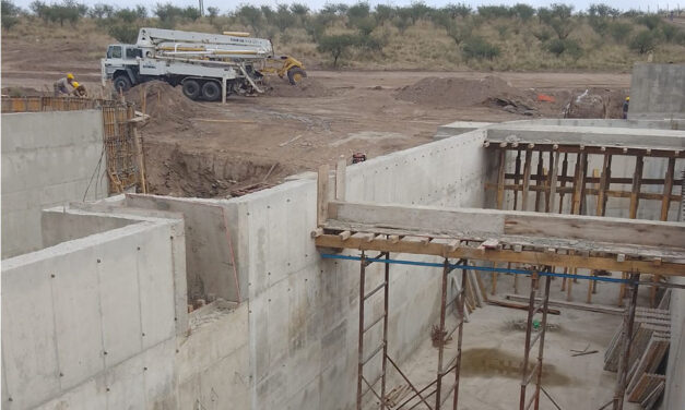 Continúa la obra del saneamiento cloacal en Santa Rosa de Calamuchita